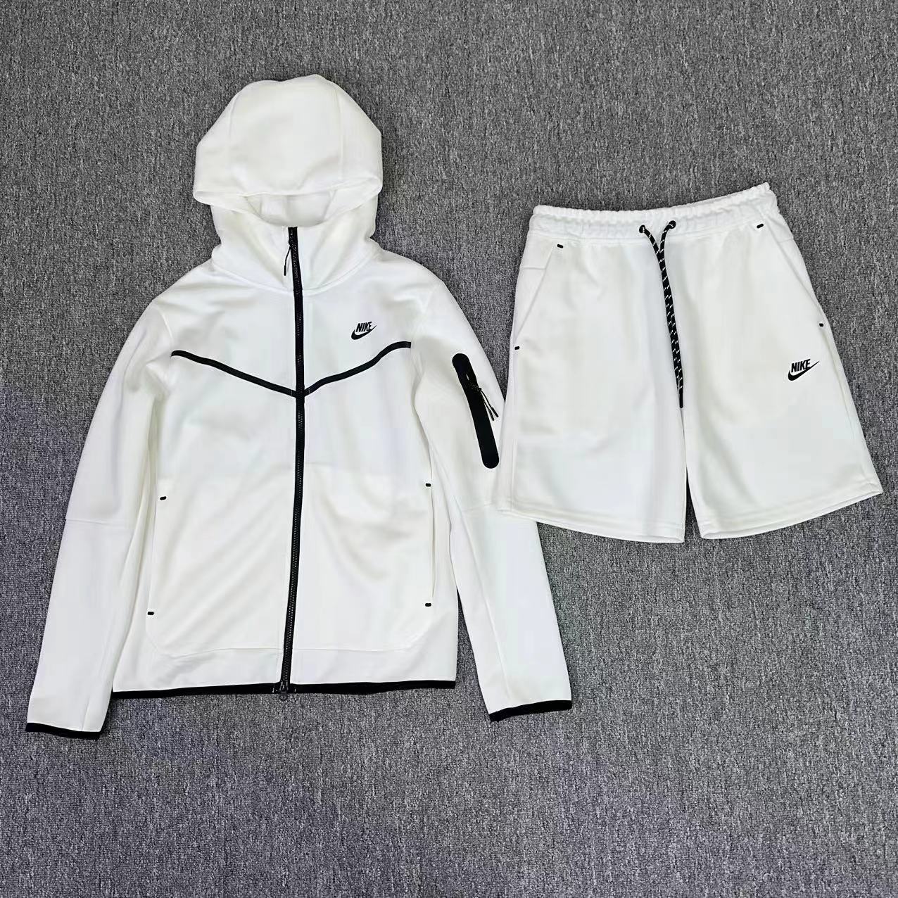 Nike Tech Fleece White "Com short" (IM)