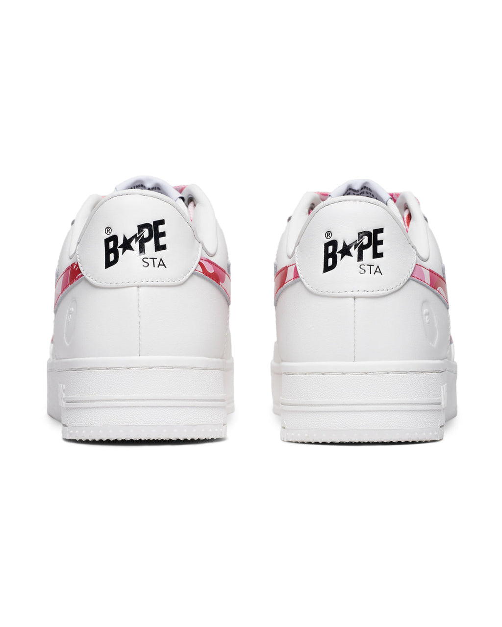 Bapesta Low White ABC Camo Pink  (IM)