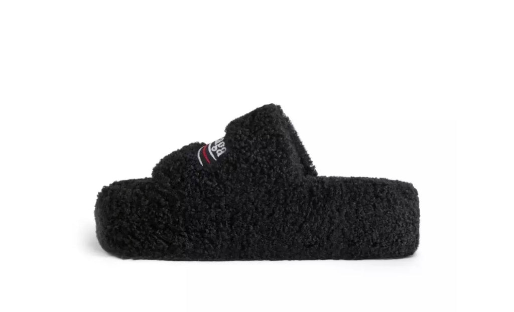 Slide Balenciaga Fluffy Black (IM)