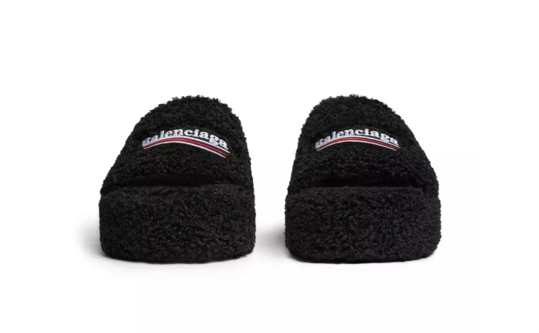 Slide Balenciaga Fluffy Black (IM)