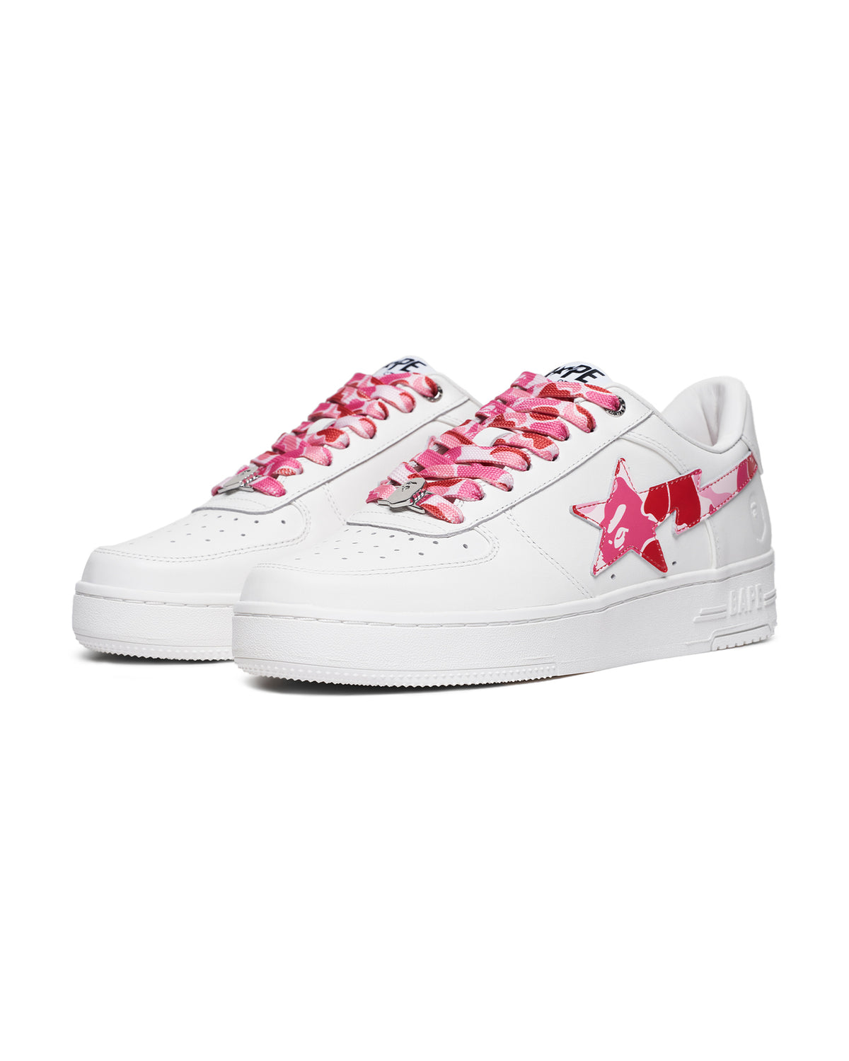 Bapesta Low White ABC Camo Pink  (IM)