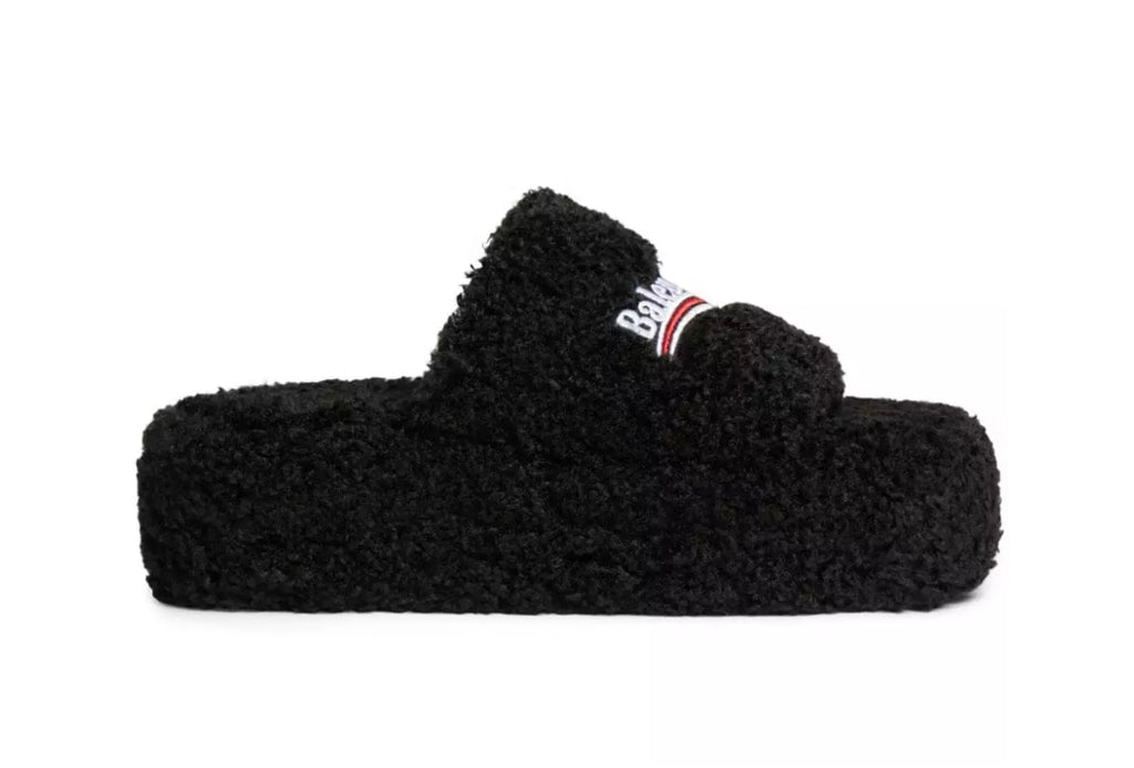 Slide Balenciaga Fluffy Black (IM)
