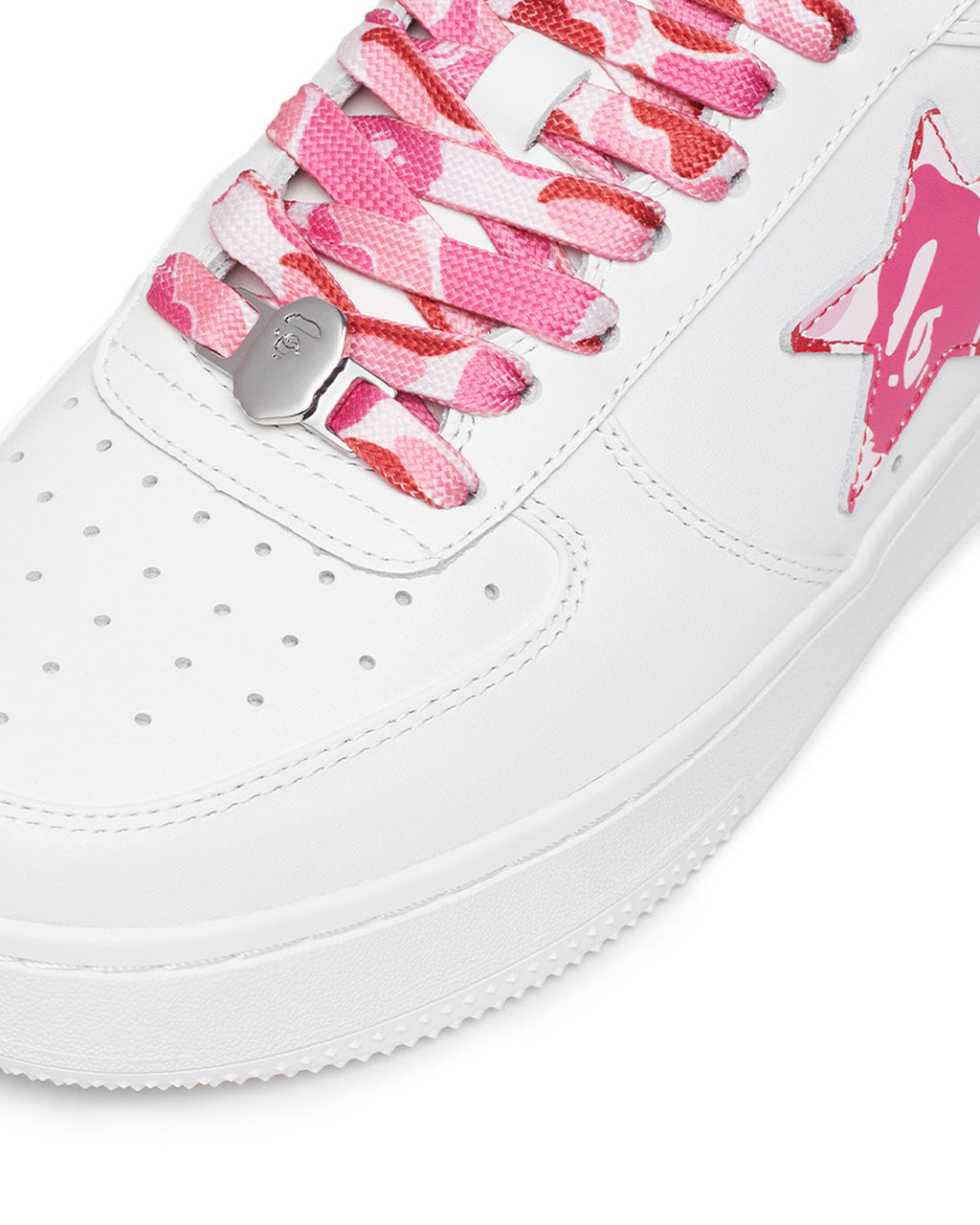 Bapesta Low White ABC Camo Pink  (IM)